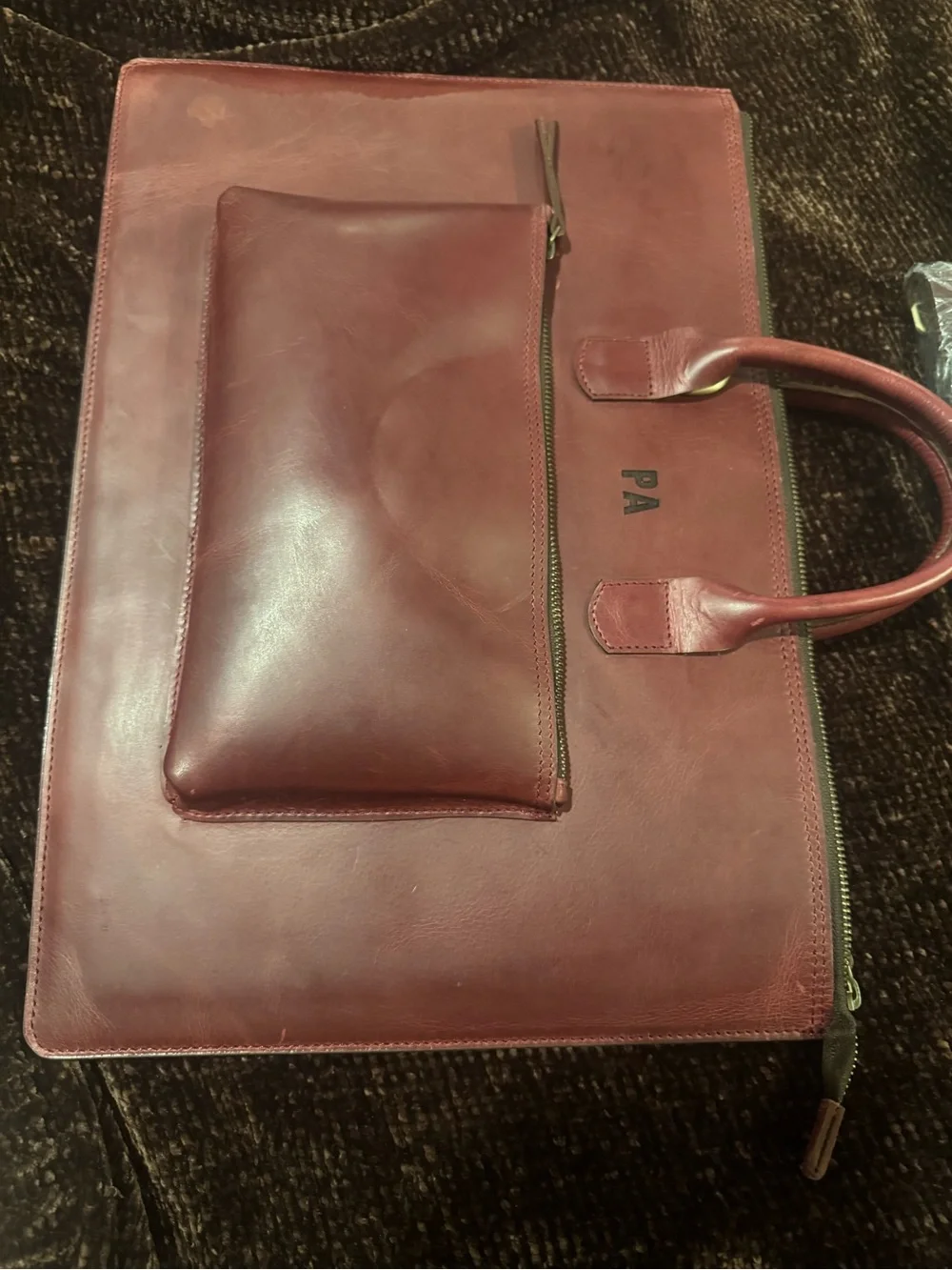 Leather Laptop Briefcase, MacBook